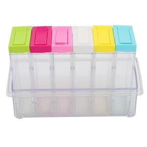 Seasoning Box, Spice Containers Powder Storage Container Condiment Containers With Lids Pp Ps For Home Kitchen 1 X Seasoning Box