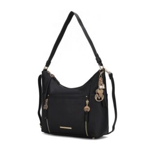 MKF Collection Shoulder Bag for Women, Vegan Leather Crossbody, Hobo Fashion Handbag Messenger Purse