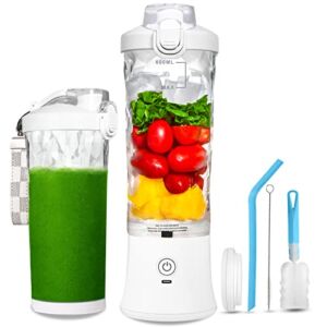 Portable Blender, Personal Size Blender for Shakes and Smoothies with 6 Blades Mini Blender 20 Oz for Kitchen,Home,Travel…