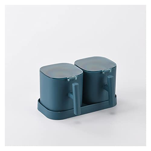 ingminGDi caojiaxiaopu 2 3 4pcs Plastic Seasoning Jar with Lid Seasoning Pot Salt Shaker Sugar Bottle Home Kitchen Supplies Storage Set (Color : Blue 2pcs Set) | The Storepaperoomates Retail Market - Fast Affordable Shopping