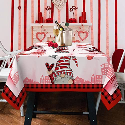 Hexagram Valentines Tablecloth, Valentines Table Cloth Rectangle 60×84 inch, Be Mine Truck Kitchen Valentines Decorations for Home,Dinner,Party Happy Valentines Day Decor | The Storepaperoomates Retail Market - Fast Affordable Shopping