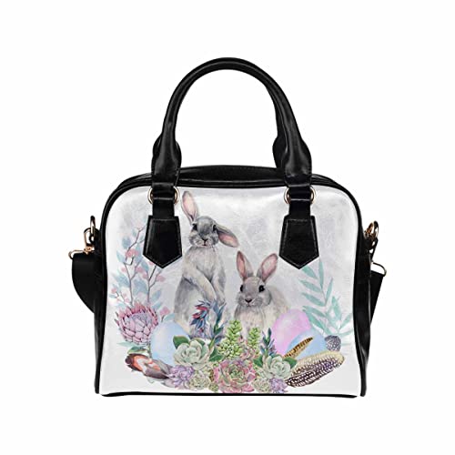 D-Story Easter Bunnies, Succulents, Eggs Handbags for women Handbags for Women Large Tote Shoulder Bags Top Handle Satchel Purses Wallet | The Storepaperoomates Retail Market - Fast Affordable Shopping