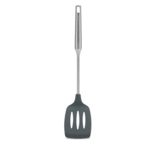 YBM Home Seamless One-Piece Plastic Slotted Turner/Spatula with Stainless Steel Handle Kitchen, 2415