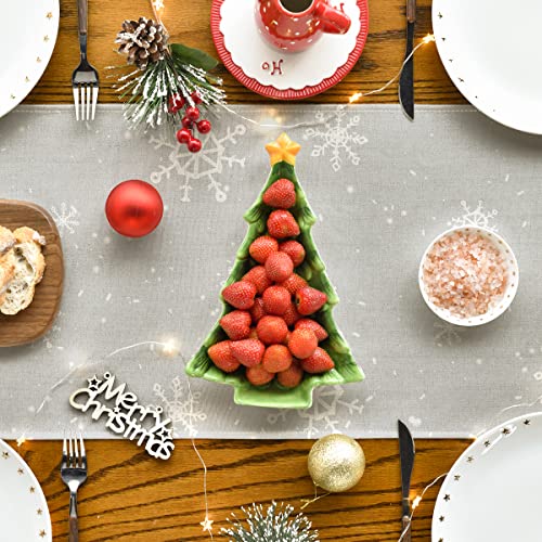 Artoid Mode Grey Snowman Snowflake Let it Snow Christmas Table Runner, Seasonal Winter Kitchen Dining Table Decor for Home Party Indoor 13×90 Inch | The Storepaperoomates Retail Market - Fast Affordable Shopping