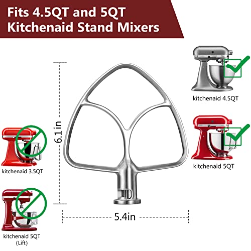 LETOMS Paddle Attachment for Kitchenaid Stand Mixers 4.5-5 Quart, Flex Edge Beater for Kitchenaid Mixer, Dishwasher Safe | The Storepaperoomates Retail Market - Fast Affordable Shopping