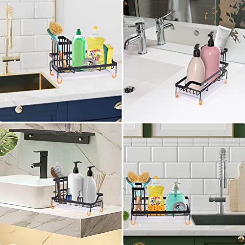 Maifan Sink Caddy Sponge Holder for Kitchen Sink + Dish Brush Holder, Kitchen Sponge Caddy Sink Organizer, Sink Tray Drainer Rack for Countertop -Not Included Soap Dispenser & Brush | The Storepaperoomates Retail Market - Fast Affordable Shopping
