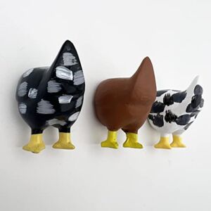 HLPHA 3pcs Chicken Butt Magnet Refrigerator Chicken Butt Gift Funny Chicken Butt Gift Vintage Magnetic Decorative