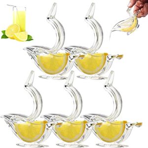 Manual Lemon Juicer, Lemon Slice Squeezer for Squeezing Lemon Juice, Acrylic Manual Lemon Slice Squeezer, bird lemon squeezer,Home Kitchen Bar Gadget (5pcs)