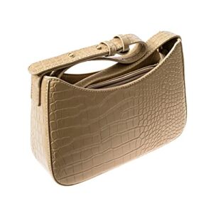 Tiri & Tishtrya Women’s Small Shoulder HandBags | Trendy Small purse | Adjustable Strap Purses | Trending Leather Handbag (Apricot)