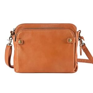 Jegwey Crossbody Leather Shoulder Bags and Clutches, Leather Shoulder Handbag, Multiple Card Slots, Bill Positions, Compartments (brown)