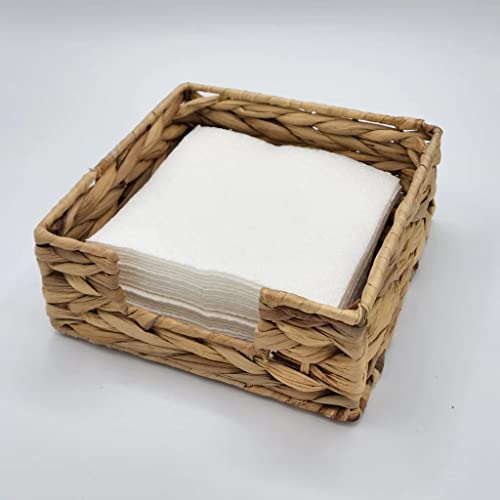 Water Hyacinth Napkin Holder Basket – 7.75-Inch Farmhouse Napkin Organizer for Kitchen Countertops, Dining, Picnic Tables & Home Decor – Freestanding Wood Tissue Dispenser for Indoor & Outdoor Use | The Storepaperoomates Retail Market - Fast Affordable Shopping
