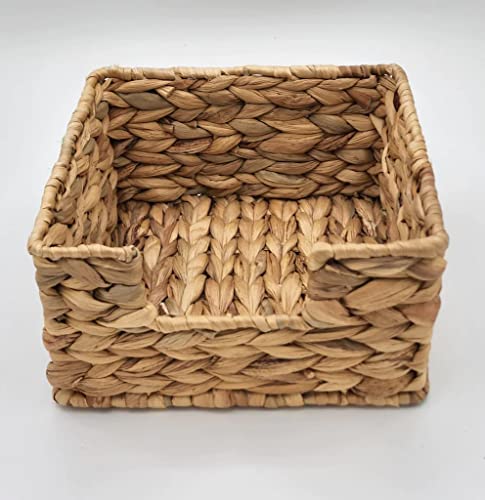 Water Hyacinth Napkin Holder Basket – 7.75-Inch Farmhouse Napkin Organizer for Kitchen Countertops, Dining, Picnic Tables & Home Decor – Freestanding Wood Tissue Dispenser for Indoor & Outdoor Use | The Storepaperoomates Retail Market - Fast Affordable Shopping