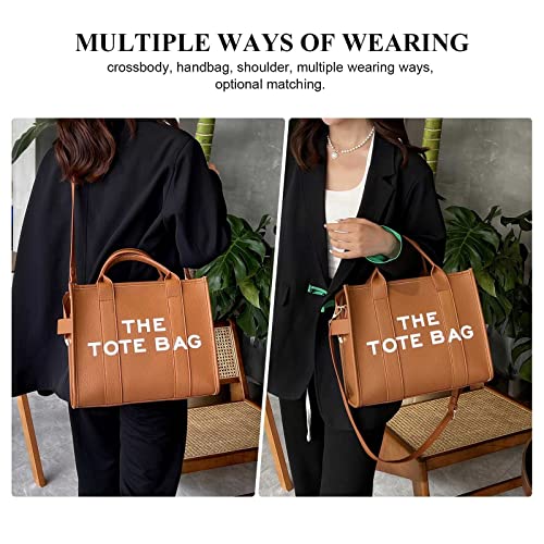 The Tote Bags for Women – Large PU Leather Tote Bag Trendy Travel Tote Bag Handbag Top-Handle Shoulder Crossbody Bags | The Storepaperoomates Retail Market - Fast Affordable Shopping
