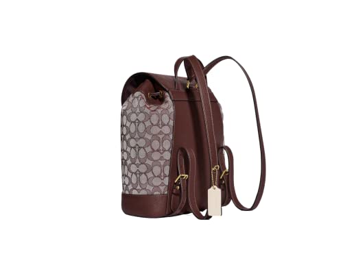 COACH Dempsey Drawstring Backpack In Signature Jacquard Patch And Stripe (IM/Wine Multi) | The Storepaperoomates Retail Market - Fast Affordable Shopping
