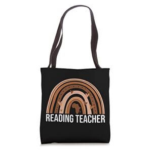 Read Reading Teacher For Women Melanin African American Afro Tote Bag