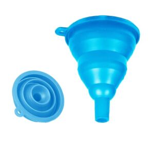 Compact Collapsible Silicon Funnel – Easy to Store and Perfect for Pouring and Transferring Liquid – Versatile Kitchen Tool