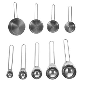 Luxshiny Spoons Kitchen Cups Home Supplies Creative Baking Steel Stainless Measure Measuring Powder Kicthen Tools