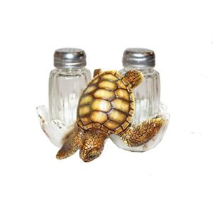 The Decor That is Adored Sea Turtle Salt and Pepper Shaker Holder Set Sea Life Home Kitchen Decoration – for Christmas and not only