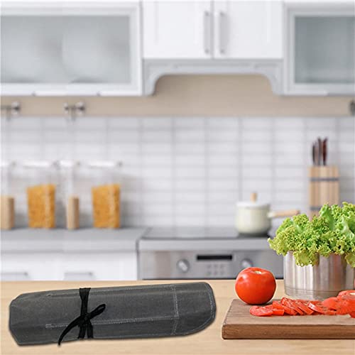 ShapeE Knife Roll Case, Waxed Canvas Cutlery Knives Holders Protectors, Home Kitchen and Utensils Wrap Bag – A | The Storepaperoomates Retail Market - Fast Affordable Shopping