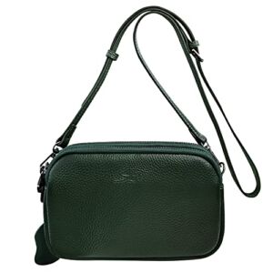 FUKUTAI Genuine Leather Crossbody Bags Shoulder Purses for Women – Real Leather Lightweight Soft Crossbody Bag Pocketbook