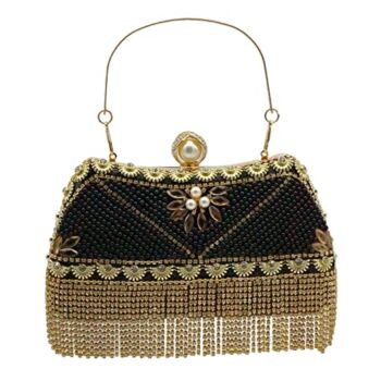Olixi Women Evening Handbag, Luxury Crystal Tassel Clutch Purse Rhinestone Hand bag for Wedding Party | The Storepaperoomates Retail Market - Fast Affordable Shopping
