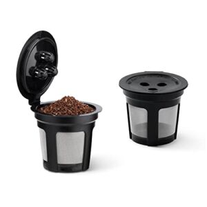 SIMTWO Reusable Coffee Pods for Ninja Dual Brew Pro, 2 Pack Reusable Coffee Filter for Ninja Dual Brew Coffee Maker, Permanent K Cups Coffee Accessories for Ninja Coffee Maker CFP201, CFP301, CFP400