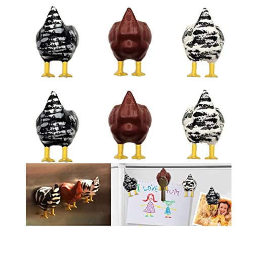 6 Pack Chicken Butt Magnets for Refrigerator – Magnetic Decorative Chicken Butt – Refrigerator Animal Magnet – Chicken Home Decor – Prank Funny Chicken Butt Gift | The Storepaperoomates Retail Market - Fast Affordable Shopping