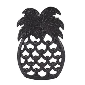 Rustic Iron Pineapple Trivet Decorative Iron Trivet for Hot Pans Kitchen or Dinning Table Decorations