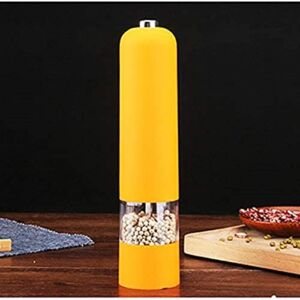 GAMONE 1 Piece Pepper Mill Electric Pepper Grinder Salt Spice Herbal Containers Home Kitchen Cooking Salt and Pepper Grinder BBQ Tools
