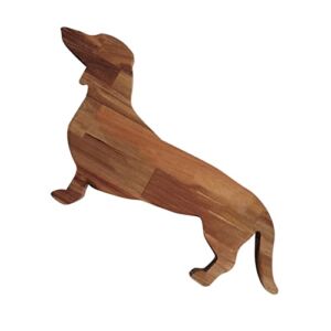 Dachshund Dog Shape Aperitif Board, Solid Wood Charcuterie Board, Aperitif Board Funny and Dog Shape Christmas Dinner Plate, Home Kitchen Party Funny Cutting Board Cheese Board