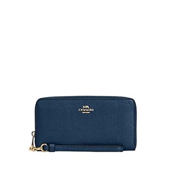 COACH ( C4451 Long Zip Around Wallet in Gold /Denim | The Storepaperoomates Retail Market - Fast Affordable Shopping