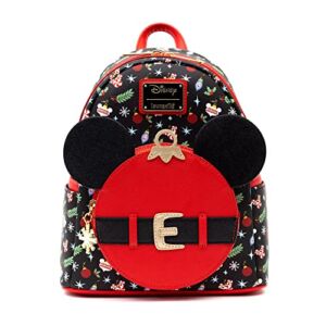 Loungefly Disney Mini Backpack, Mickey Mouse Ornament Holiday Mini Backpack, Magic Kingdom