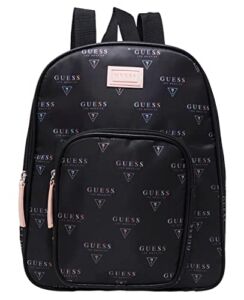 GUESS NEW Rainbow Logo Nylon Lightweight Small Backpack Bag Handbag – Black