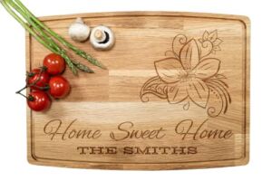 Personalized & Monogrammed Cutting Boards – Customized Gifts for Christmas, Wedding, Anniversary, Housewarming – Handmade Custom Wooden Chopping Board – Customizable Wood Kitchen Block, Group 4