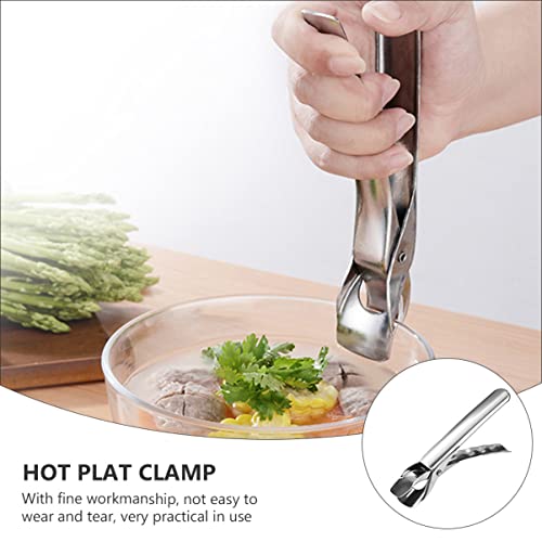 BESTonZON 4 pcs Lifter Crockery Gripper Heavy Duty Pan Home Clamps Food Stainless Hot Picker Dish Non Fryer Practical Pot for Scald Grippers Lifters Moving Anti- Clips Kitchen Steel Plates | The Storepaperoomates Retail Market - Fast Affordable Shopping