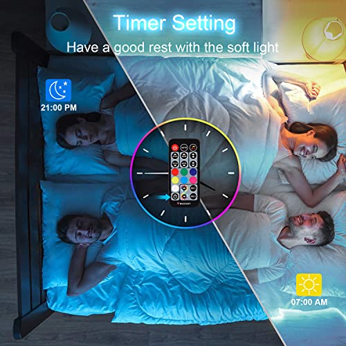 LED Strip Lights 32.8ft Led Music Sync Color Changing LED Light Strips Kit with 44 Keys Ir Remote, Waterproof Led Room Lights for Bedroom, 5050 RGB IC Led Lights for Bedroom, Kitchen, Home Decoration | The Storepaperoomates Retail Market - Fast Affordable Shopping