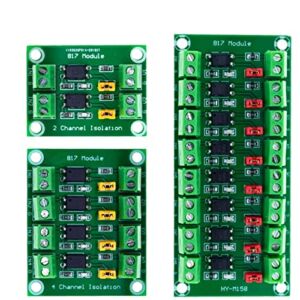 HIFASI PC817 2 4 8 Channel Optocoupler Isolation Board Voltage Converter Adapter Module 3.6-30V Driver Photoelectric Isolated Module (Color : 2 Way Optocoupler)