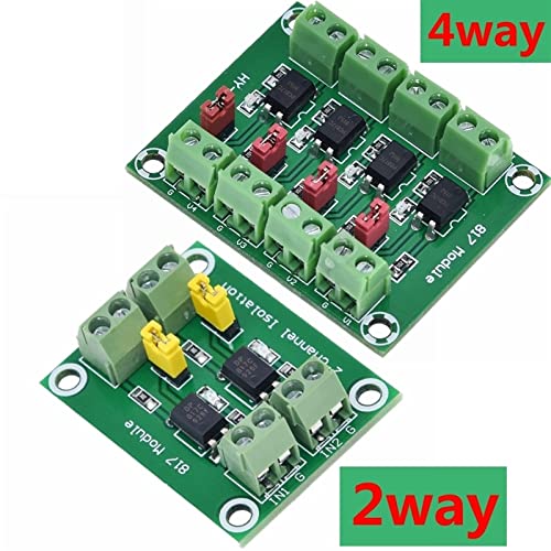 HIFASI PC817 2 4 8 Channel Optocoupler Isolation Board Voltage Converter Adapter Module 3.6-30V Driver Photoelectric Isolated Module (Color : 2 Way Optocoupler) | The Storepaperoomates Retail Market - Fast Affordable Shopping