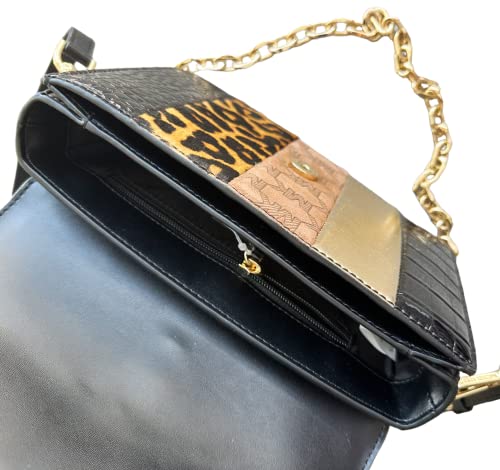 Michael Kors Carmen Medium Convertible Shoulder Bag Crossbody Leopard Black | The Storepaperoomates Retail Market - Fast Affordable Shopping