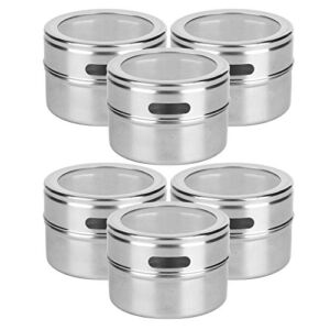 Uxsiya Spice Tank stainless steel and PP transparent Spice Box Seasoning Box healthy and durable high quality outdoor kitchen for home