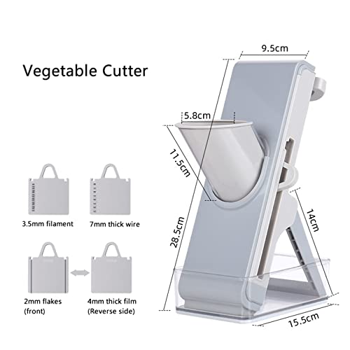 Vegetable cutter Vegetable Chopping Machine Mandolin Slicer Fruit And Vegetable Meat Slicer Home Onion Ginger Chopping Machine; Kitchen Gadgets Kitchen and catering (Color : Payment with tie rod 1, | The Storepaperoomates Retail Market - Fast Affordable Shopping