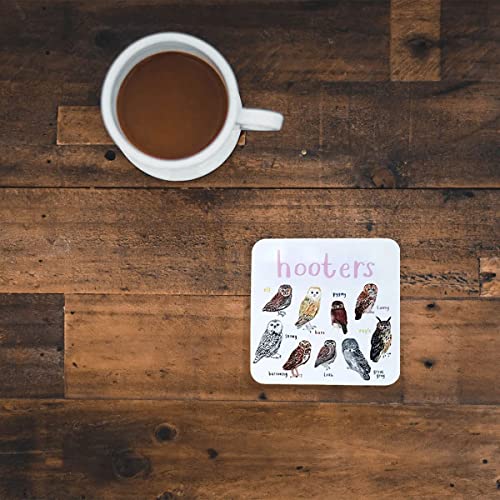 Funny Coasters for Drinks Set of 6 Bird Pun Coasters Drink Coaster for Tabletop Protection Artistic Bird Square Coaster Set for Home Table Kitchen Decor Bar Housewarming Gift | The Storepaperoomates Retail Market - Fast Affordable Shopping