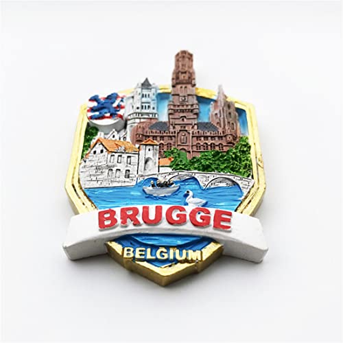 Bruges Belgium 3D Fridge Magnet Souvenir Gift,Resin Handmade Brugge Refrigerator Magnet Home & Kitchen Decoration Collection | The Storepaperoomates Retail Market - Fast Affordable Shopping