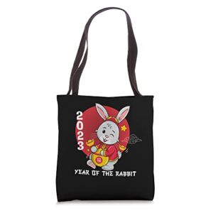 Cute Chinese New Year Shirt Funny Year Of The Rabbit 2023 Tote Bag