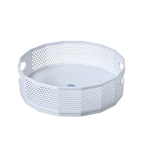 ELYVEN 360° Rotating Spice Capacity Versatile Plastic Kitchen Spice Storage Tray Home Supplies For Bathroom/Cabinets (Color : White1, Size : S-A)
