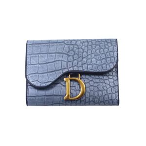 MZPIPIG Fashion Wallets New Women Short Wallet Large Capacity Folding Wallet Coin Purse Card Holder Hasp Wallet Fashion Clutch Coin Purse Cardholder Fashion Quality Wallets (Blue Grey(A))