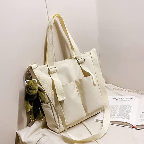 Women Crossbody Bag Simple Fashion Zipper Handbags Shoulder Bags Waterproof Large Capacity Tote Bags Student Satchel (Color : White Frog) | The Storepaperoomates Retail Market - Fast Affordable Shopping