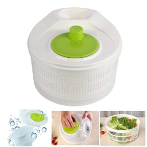 Cc – DMHH & – Cc Salad Spinner, Fruits Vegetables Drainer, Salad Dehydrator Quick Dry Multipurpose Lettuce Washer, Draining Basket Large Capacity Essential Kitchen Gadgets for the Home (3L)