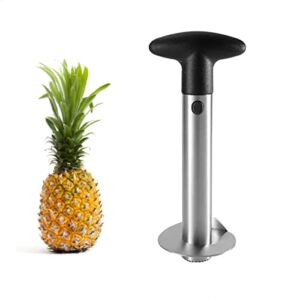 Pineapple Corer, Pineapple Corer and Slicer Tool, Upgraded Stainless Steel Fruit Pineapple Peeler Corer for home and kitchen