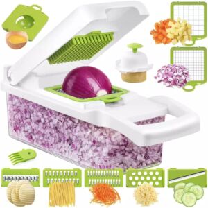15 In 1 Multi-function vegetable cutter (Green+White)